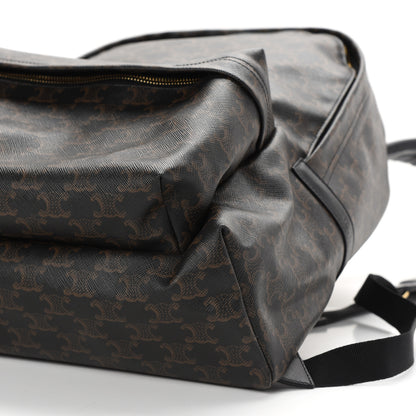 Celine Triomphe Canvas Calfskin Backpack Tan 8 of 8