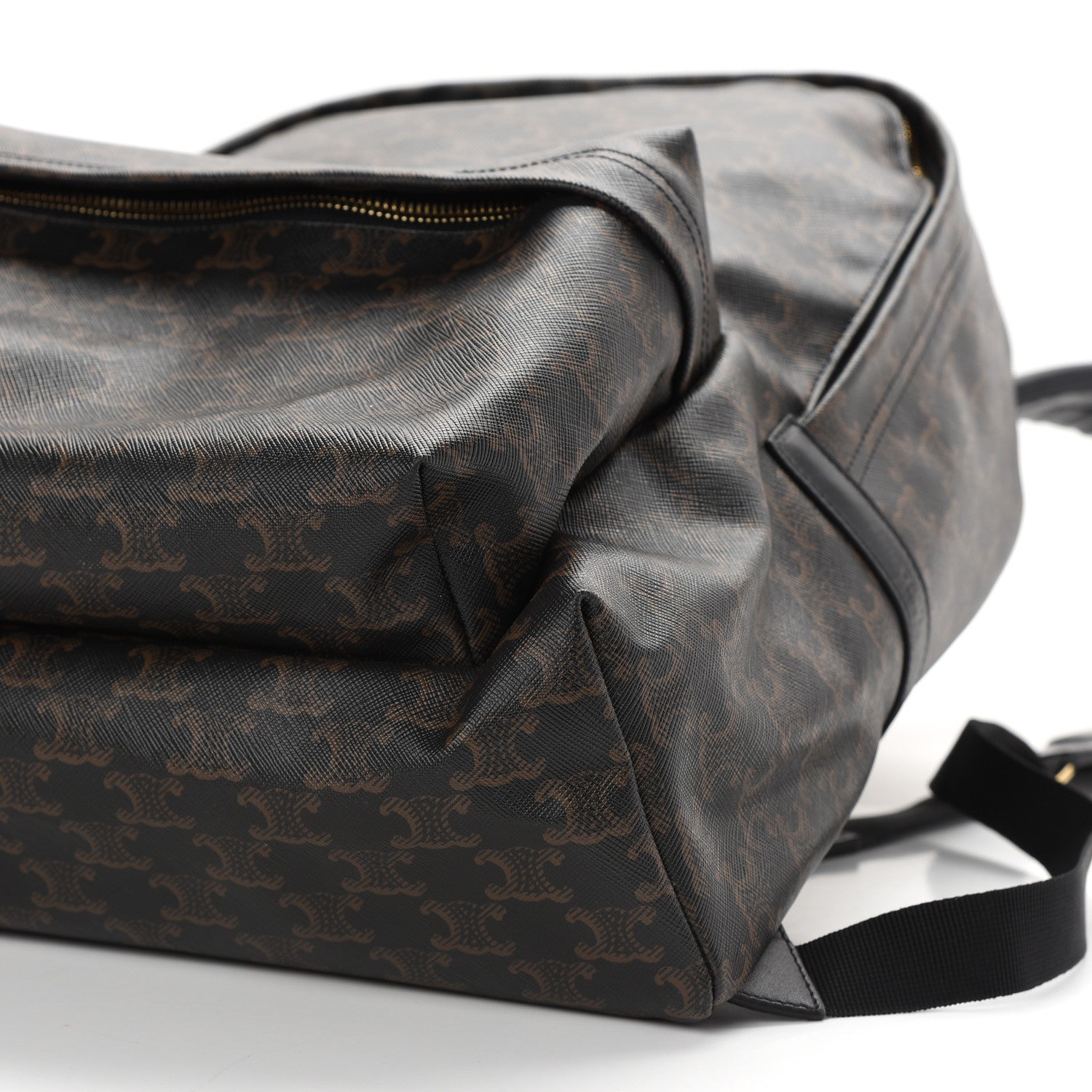 Celine Triomphe Canvas Calfskin Backpack Tan 8 of 8