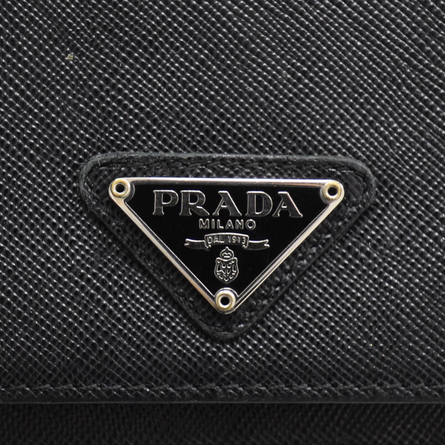 Prada Saffiano Wallet Nero Black 7 of 7