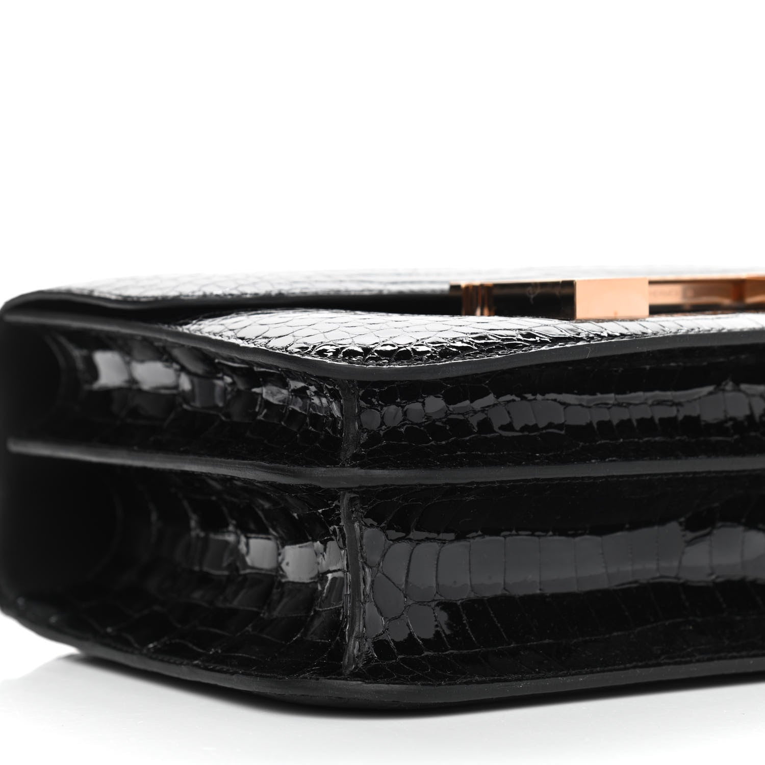 Hermes Shiny Porosus Crocodile Constance 24 Black 9 of 11