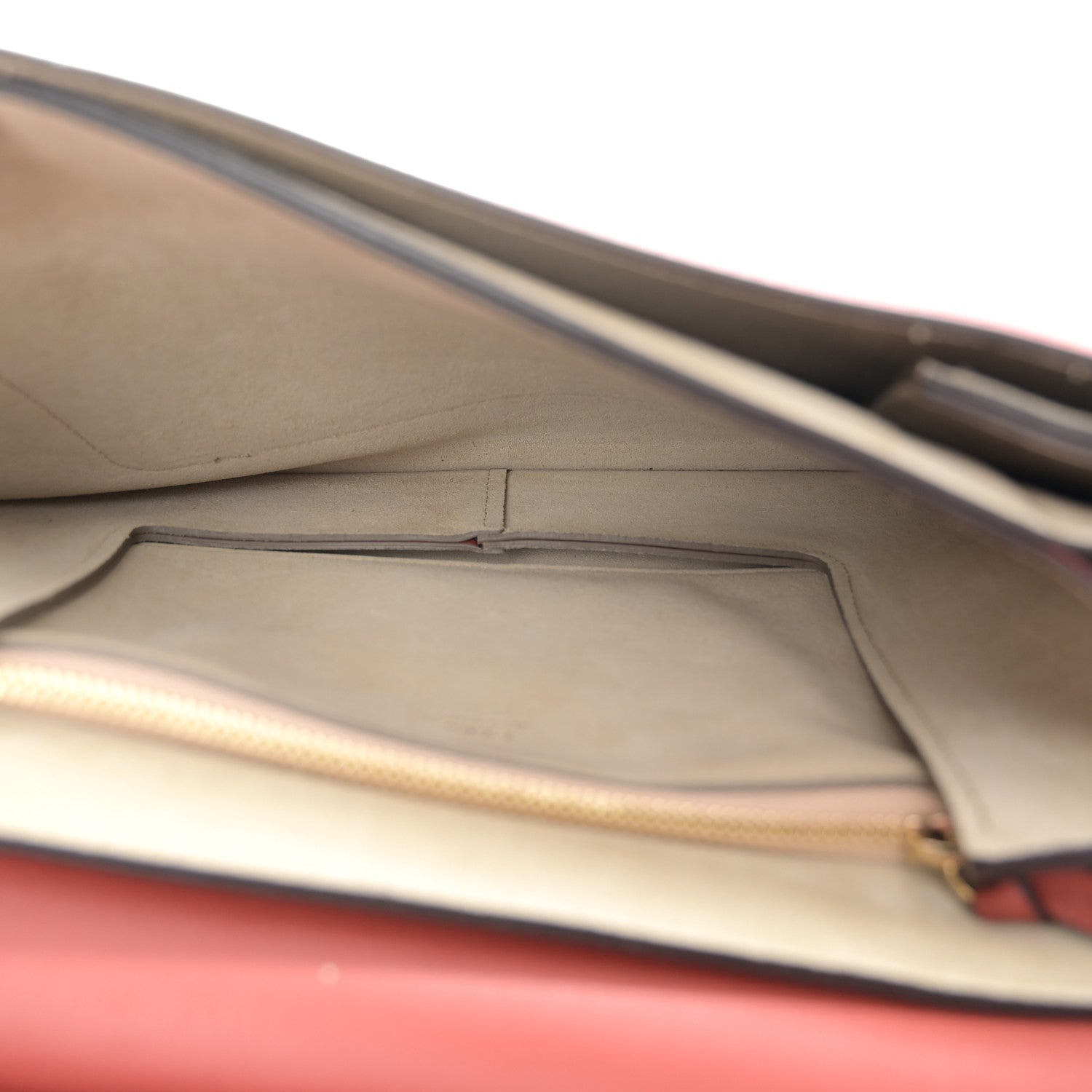 Chloe Calfskin Suede Medium Faye Shoulder Bag Sepia Red 6 of 11