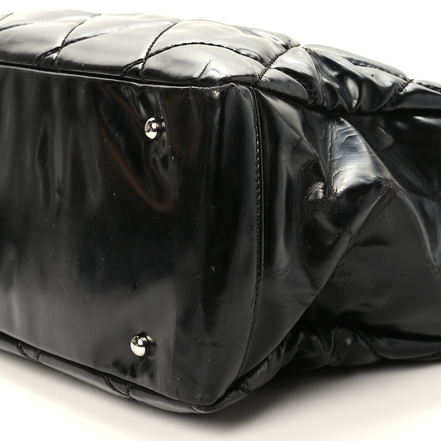 Chanel Vinyl Quilted Large Paris Biarritz Tote Black 9 of 10