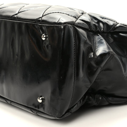 Chanel Vinyl Quilted Large Paris Biarritz Tote Black 9 of 10