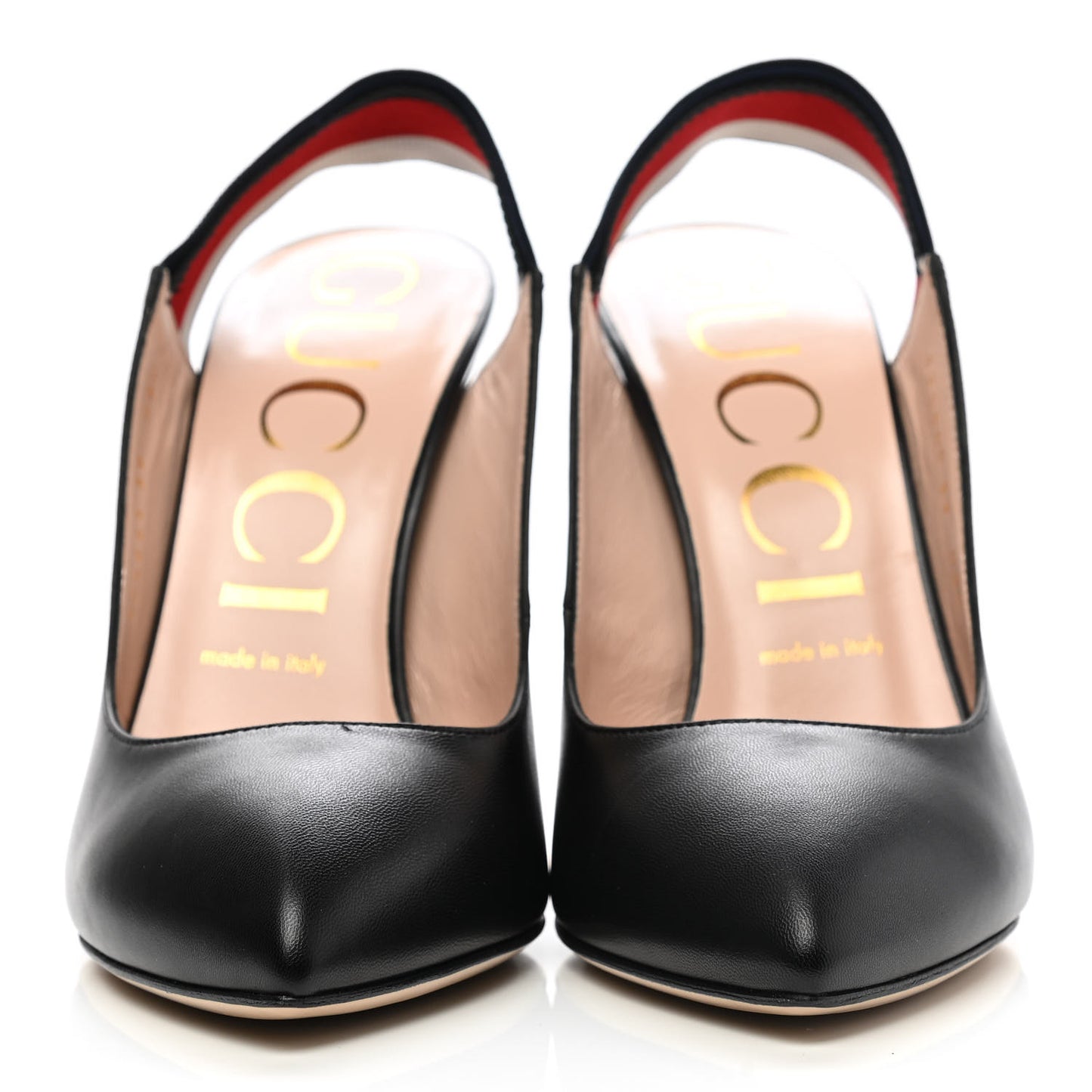 Malaga Kid Web Sylvie High Heel Slingback Pumps 39 Black