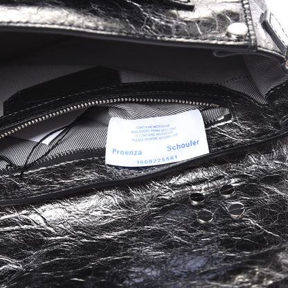 Proenza Schouler Metallic Lambskin Tiny PS1 Satchel Silver 8 of 9