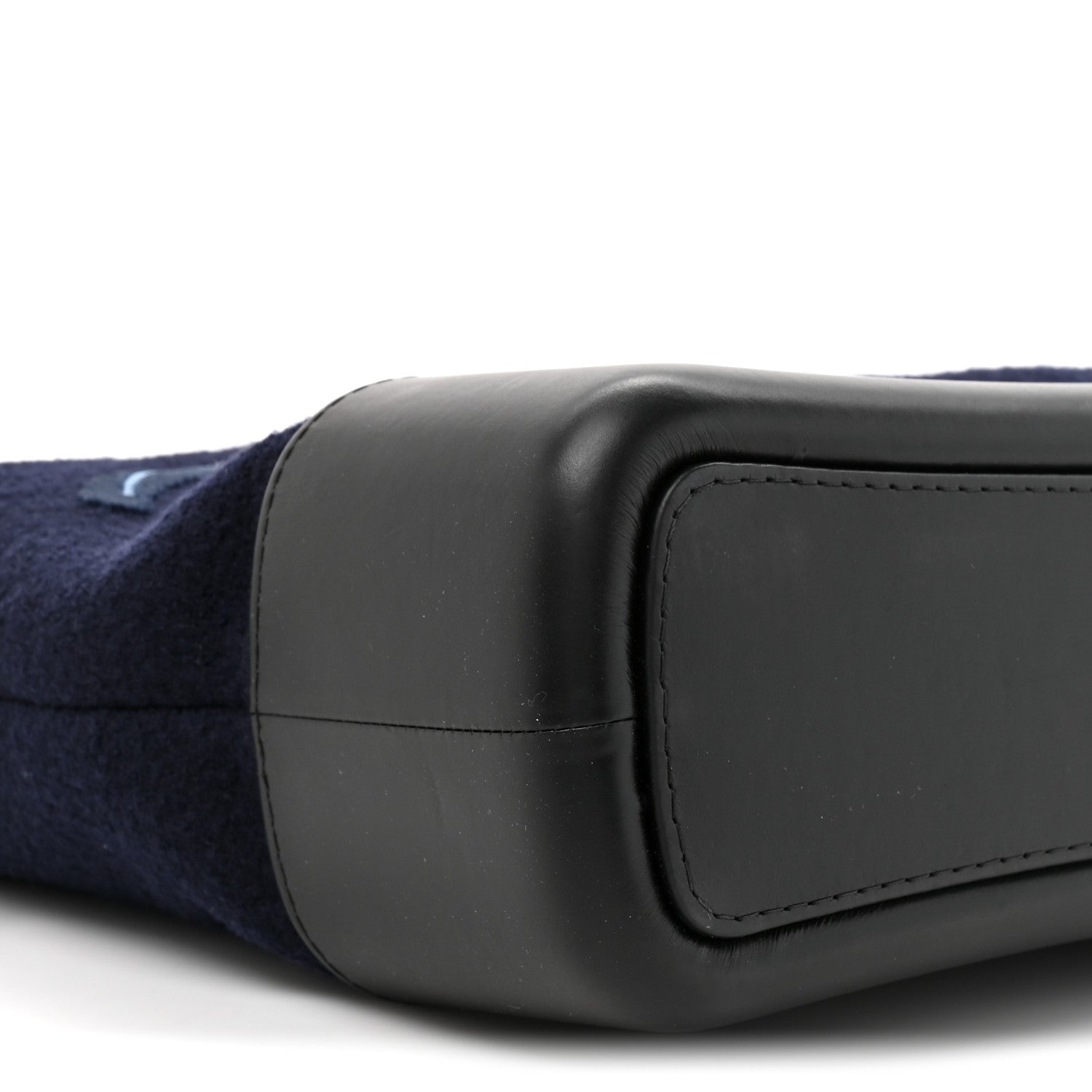 Chanel Calfskin Wool Embroidered Paris Hamburg Medium Gabrielle Hobo Dark Navy Blue 10 of 10