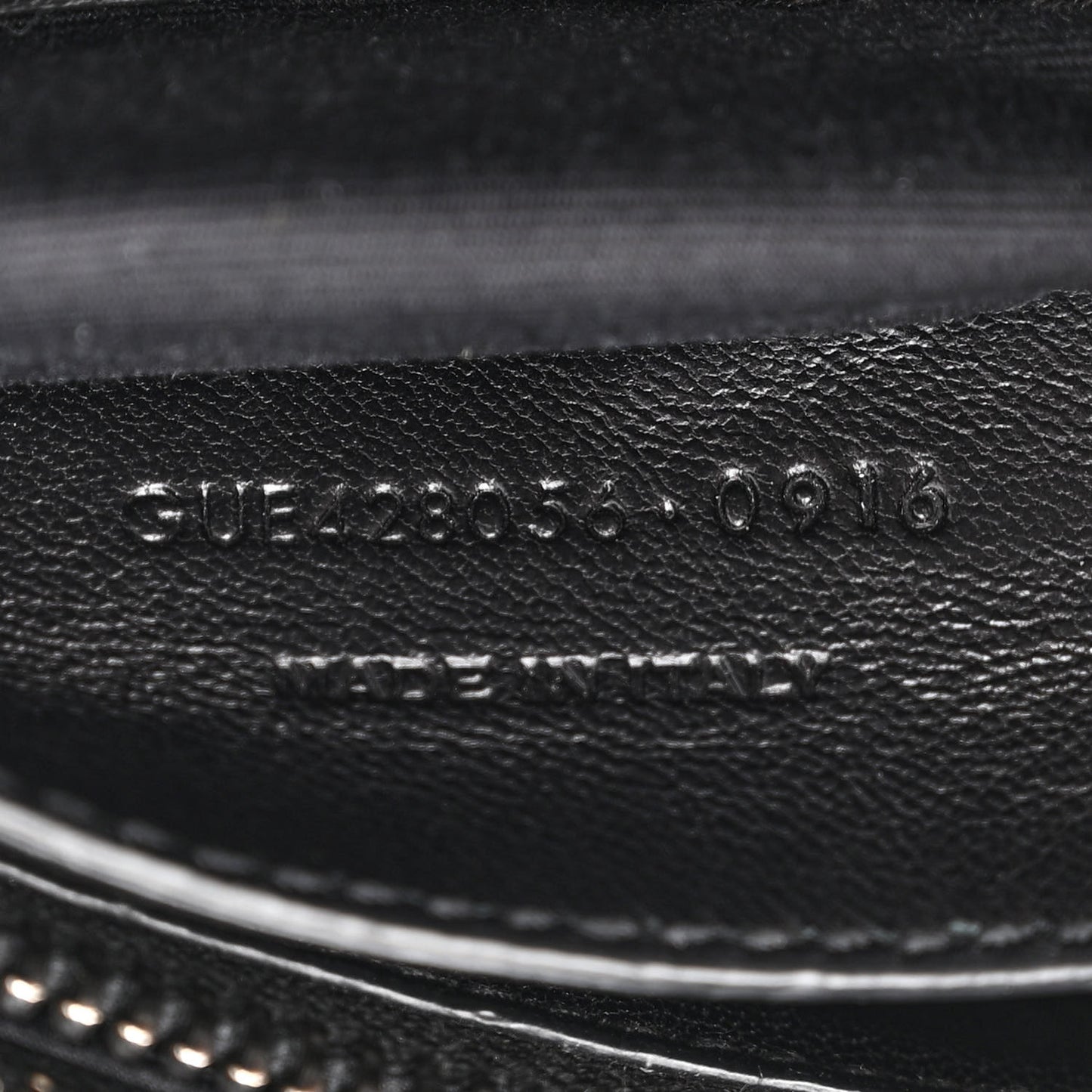 Sheepskin Matelasse Chevron Monogram Medium College Bag Black