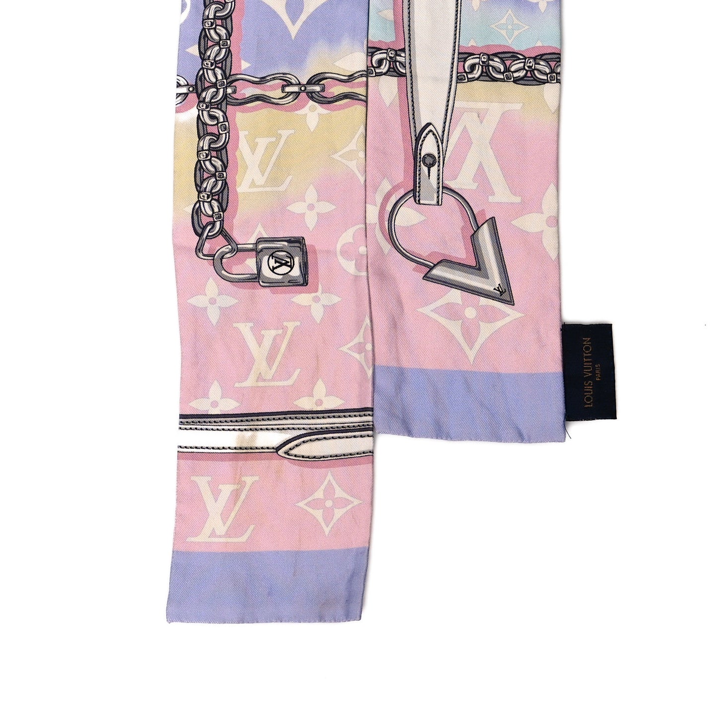 Silk Monogram Escale Confidential Bandeau Pink