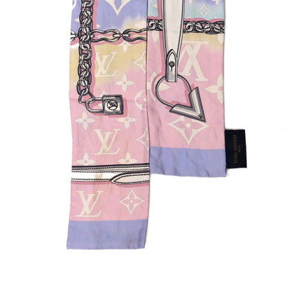 Louis Vuitton Silk Monogram Escale Confidential Bandeau Pink 2 of 10
