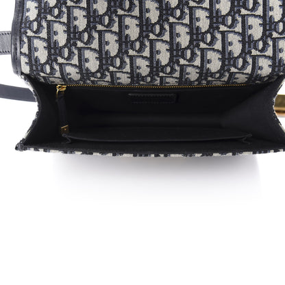 Christian Dior Oblique 30 Montaigne Flap Bag Blue 5 of 11