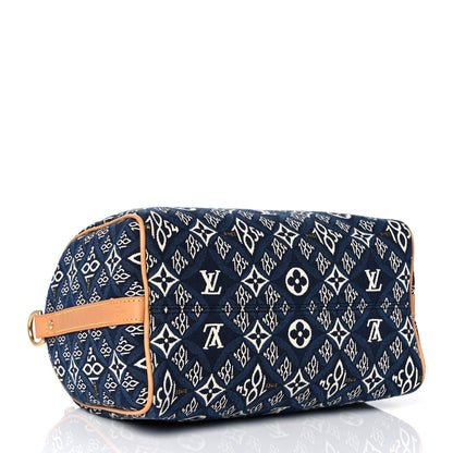 Louis Vuitton Jacquard Since 1854 Speedy Bandouliere 25 Blue 4 of 10