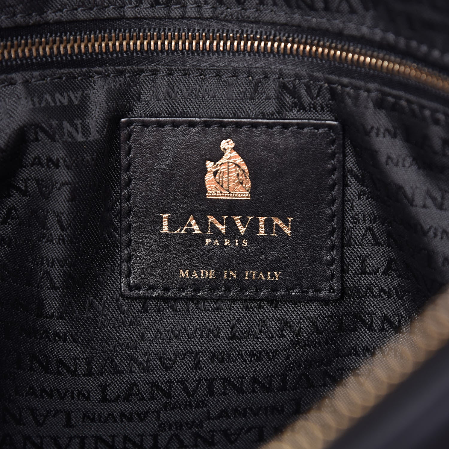 Lanvin Lambskin Quilted Medium Amalia Shoulder Bag Black 7 of 14