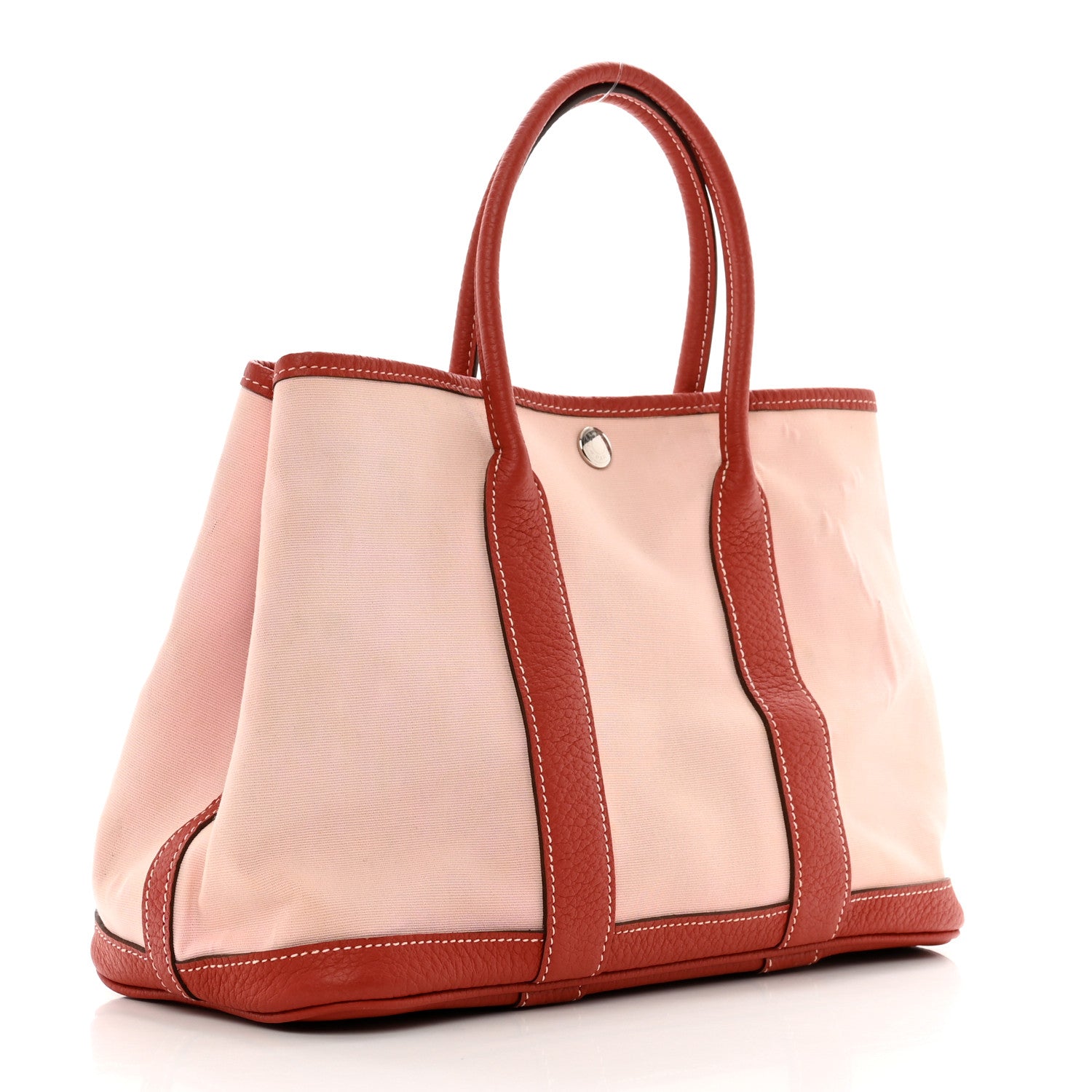 Hermes Toile Militaire Vache Country Garden Party 30 TPM Rose Sakura Rouge Duchesse 3 of 11