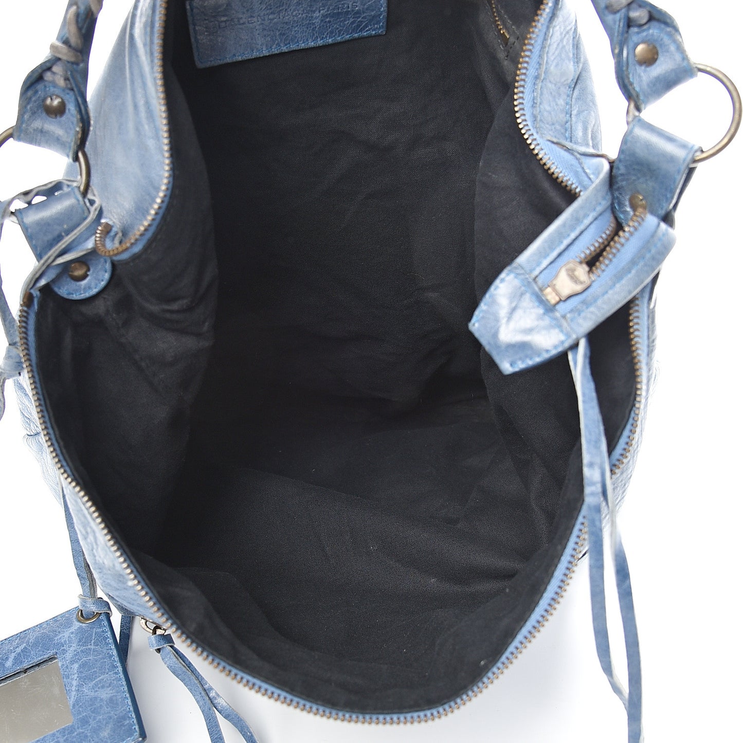 Agneau Classic Hardware Day Hobo Bleu Glacier