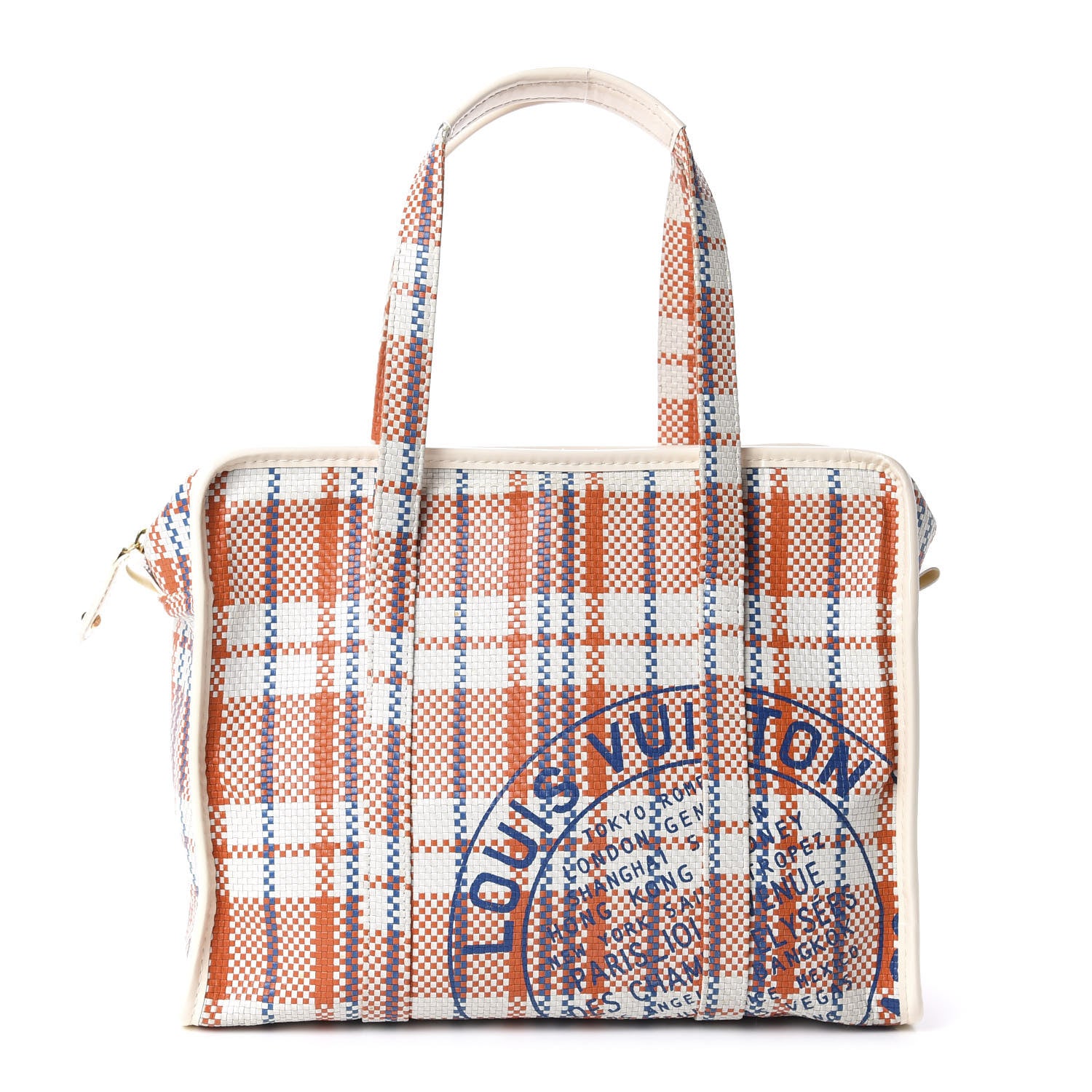 Louis Vuitton Woven Street Shopper PM Orange 1 of 13