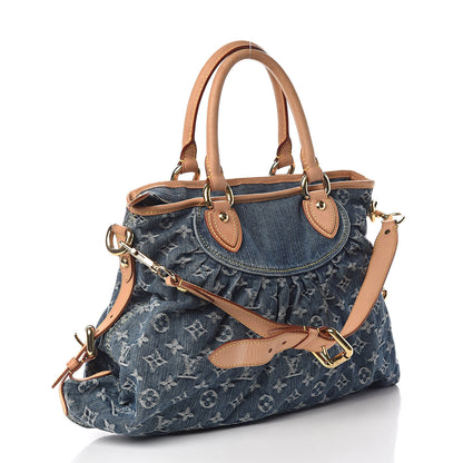 Louis Vuitton Denim Neo Cabby MM Blue 3 of 11