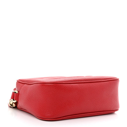 Gucci Pebbled Calfskin Small Soho Disco Bag Tabasco Red 4 of 15