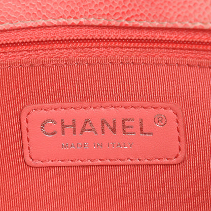 Chanel Caviar Quilted Ombre Jumbo Single Flap White Rose Pink 6 of 8
