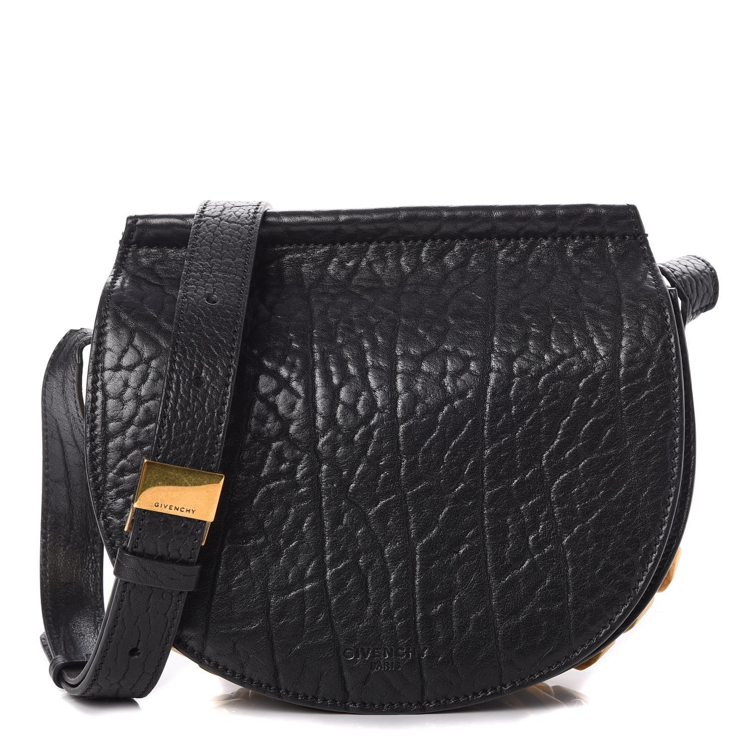 Givenchy Bullhide Mini Infinity Saddle Bag Black 1 of 7