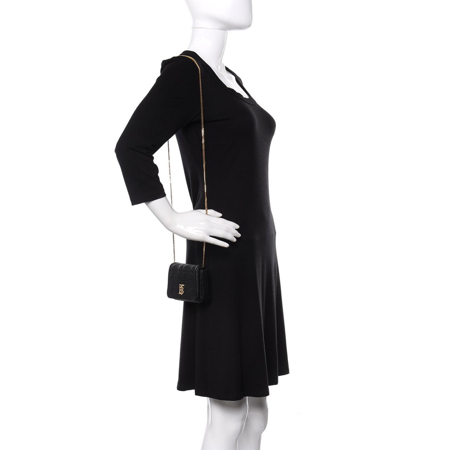 Lambskin Quilted Micro Lola Bag Black