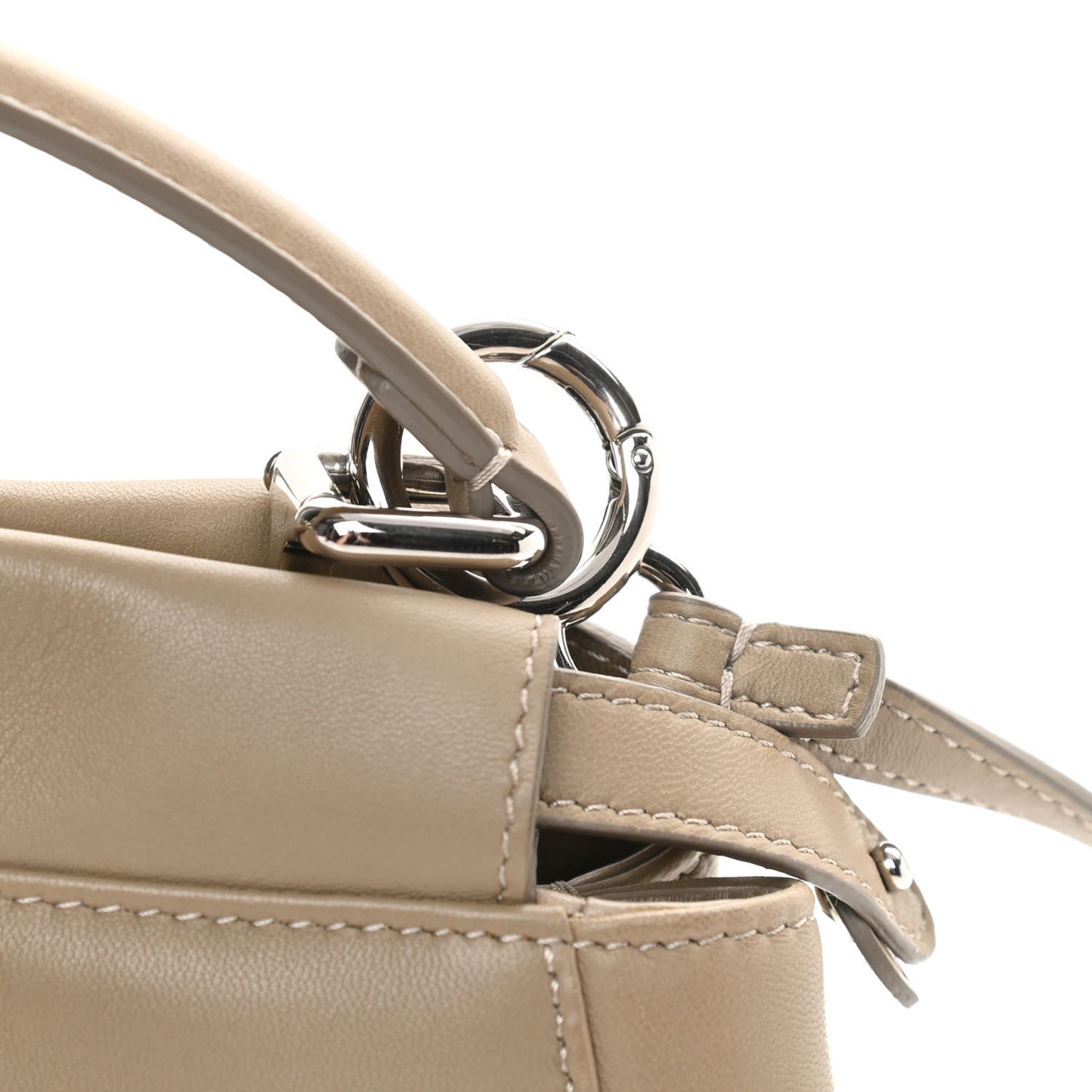 Nappa Mini Peekaboo Iconic Satchel Tortora