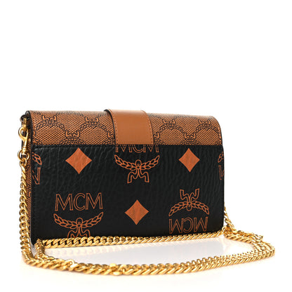 MCM Lauretos Visetos Monogram Mini Tracy Crossbody Bag Black 3 of 10