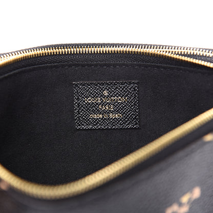 Louis Vuitton Monogram Giant Jungle Pochette Double Zip Black 5 of 10