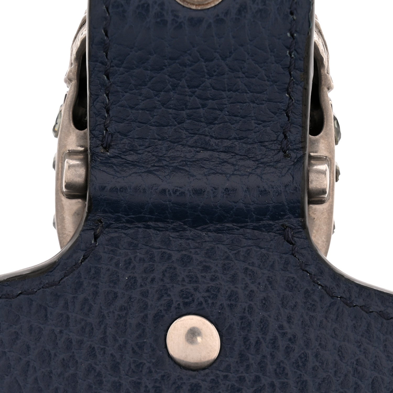 Gucci Dollar Calfskin Crystal Mini Dionysus Chain Wallet Blue Agata Black Diamond 12 of 14