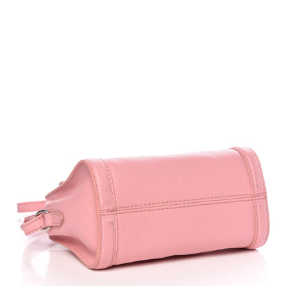 Alexander McQueen Pebbled Calfskin Mini Padlock Geisha Pink 4 of 9