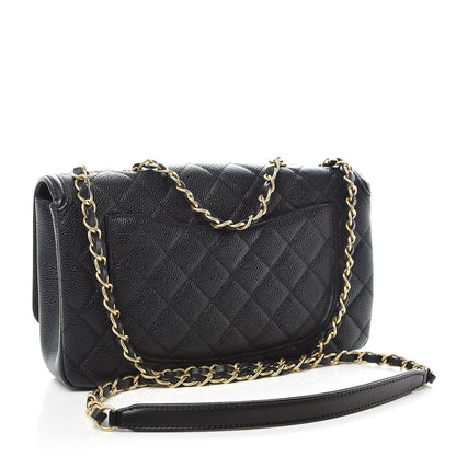 Chanel Caviar Quilted Medium CC Filigree Flap Black 3 of 10