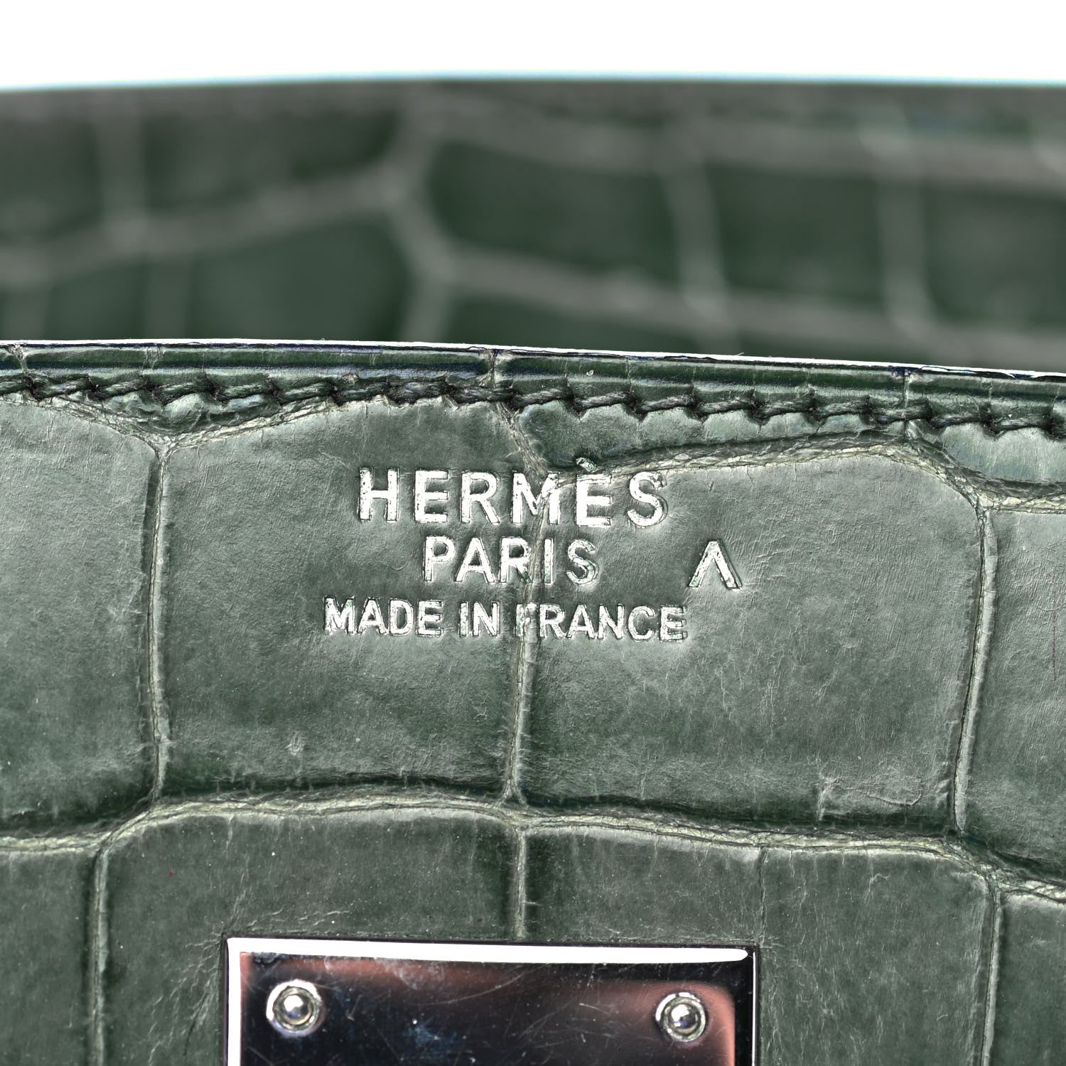Hermes Matte Porosus Crocodile Birkin 35 21 of 35