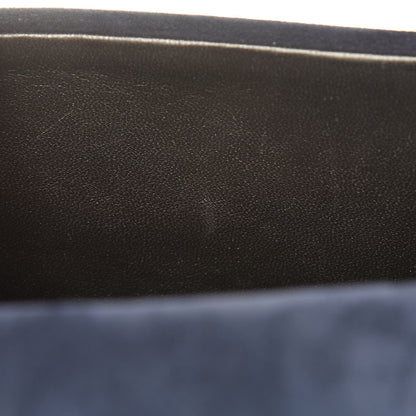 Saint Laurent Suede Sulpice Monogram Medium Shoulder Bag Navy 11 of 16