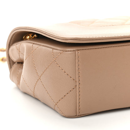 Chanel Sheepskin Quilted Medium Vintage Mademoiselle Flap Beige 8 of 10