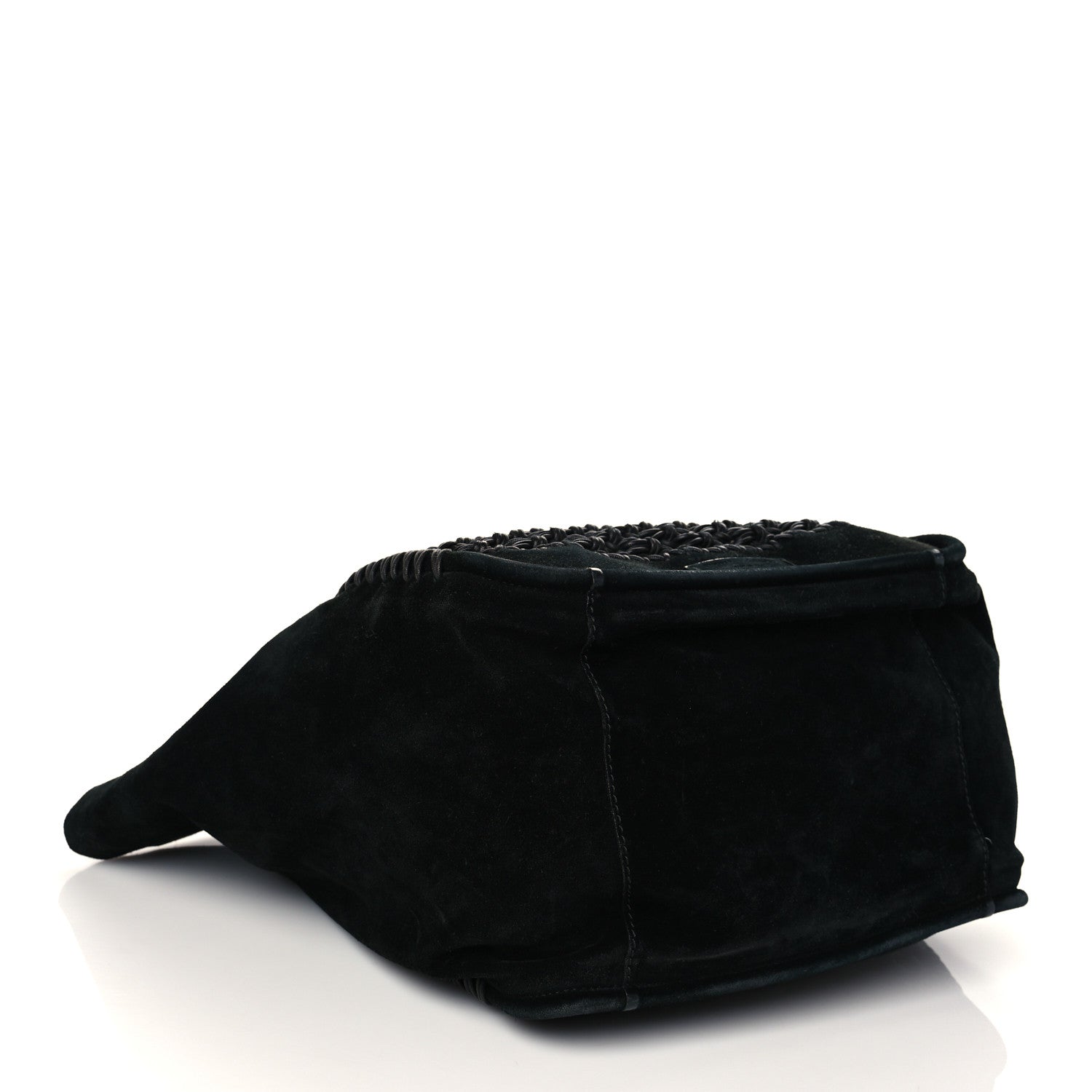 Proenza Schouler Calfskin Suede Large Macrame Tote Black 4 of 10