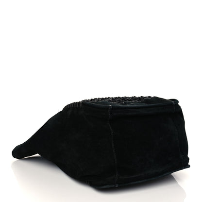 Proenza Schouler Calfskin Suede Large Macrame Tote Black 4 of 10