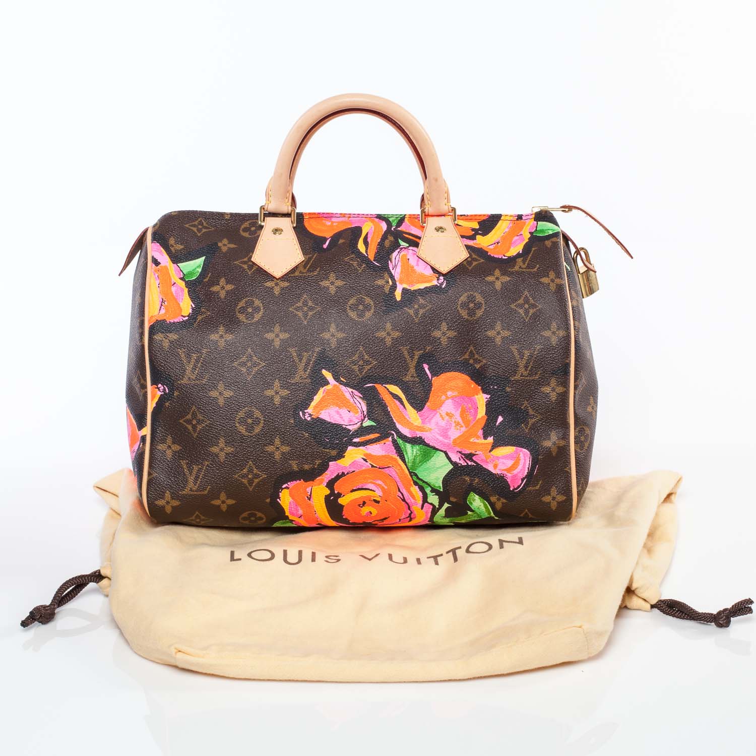 Louis Vuitton Monogram Roses Speedy 30 9 of 9