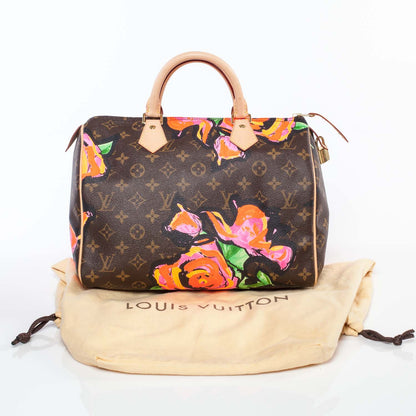 Louis Vuitton Monogram Roses Speedy 30 9 of 9