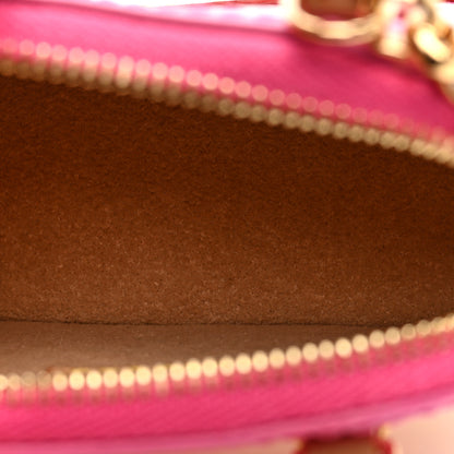 Louis Vuitton Vernis Monogram Micro Alma Bag Charm Key Holder Rose 5 of 6