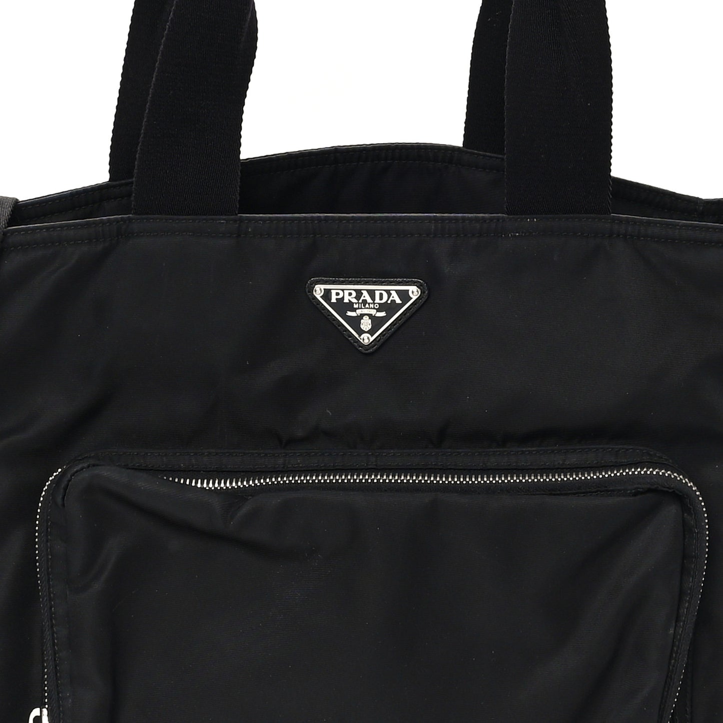 Tessuto Nylon Vela Diaper Bag Black