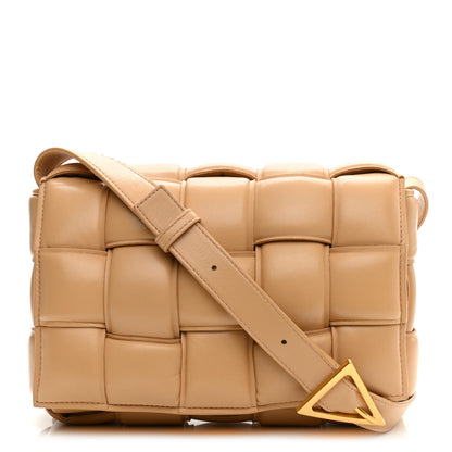 Bottega Veneta Nappa Maxi Intreccio Padded Cassette Crossbody Bag Almond 1 of 12