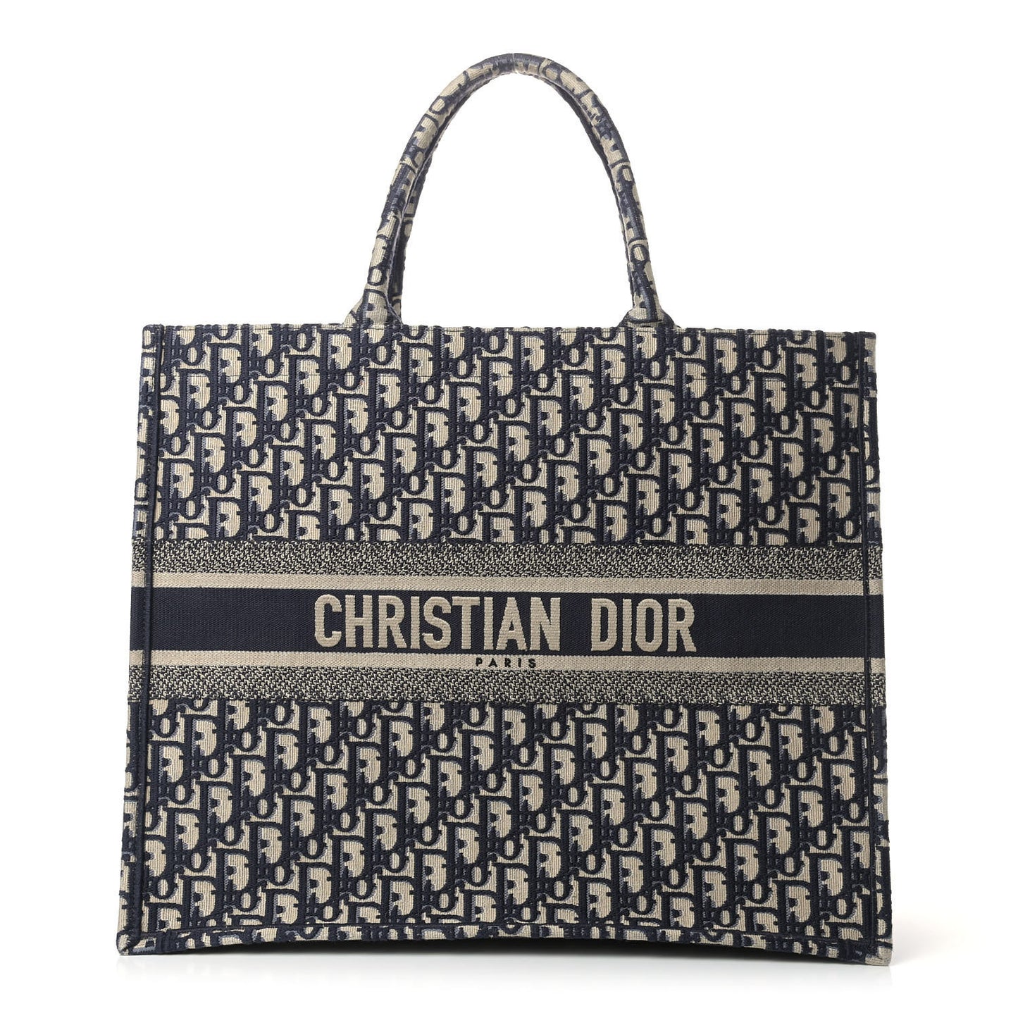 Oblique Book Tote Blue Multicolor