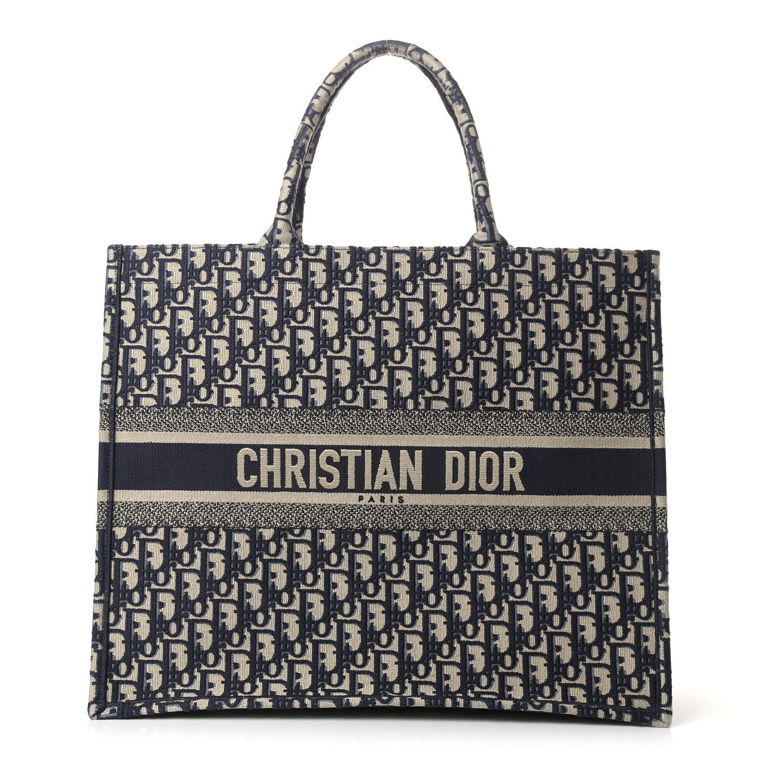 Christian Dior Oblique Book Tote Blue Multicolor 1 of 12