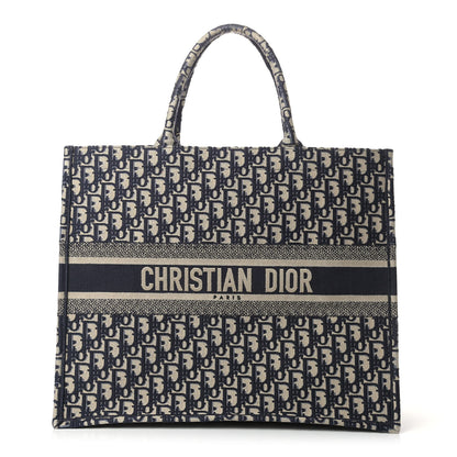 Christian Dior Oblique Book Tote Blue Multicolor 1 of 12