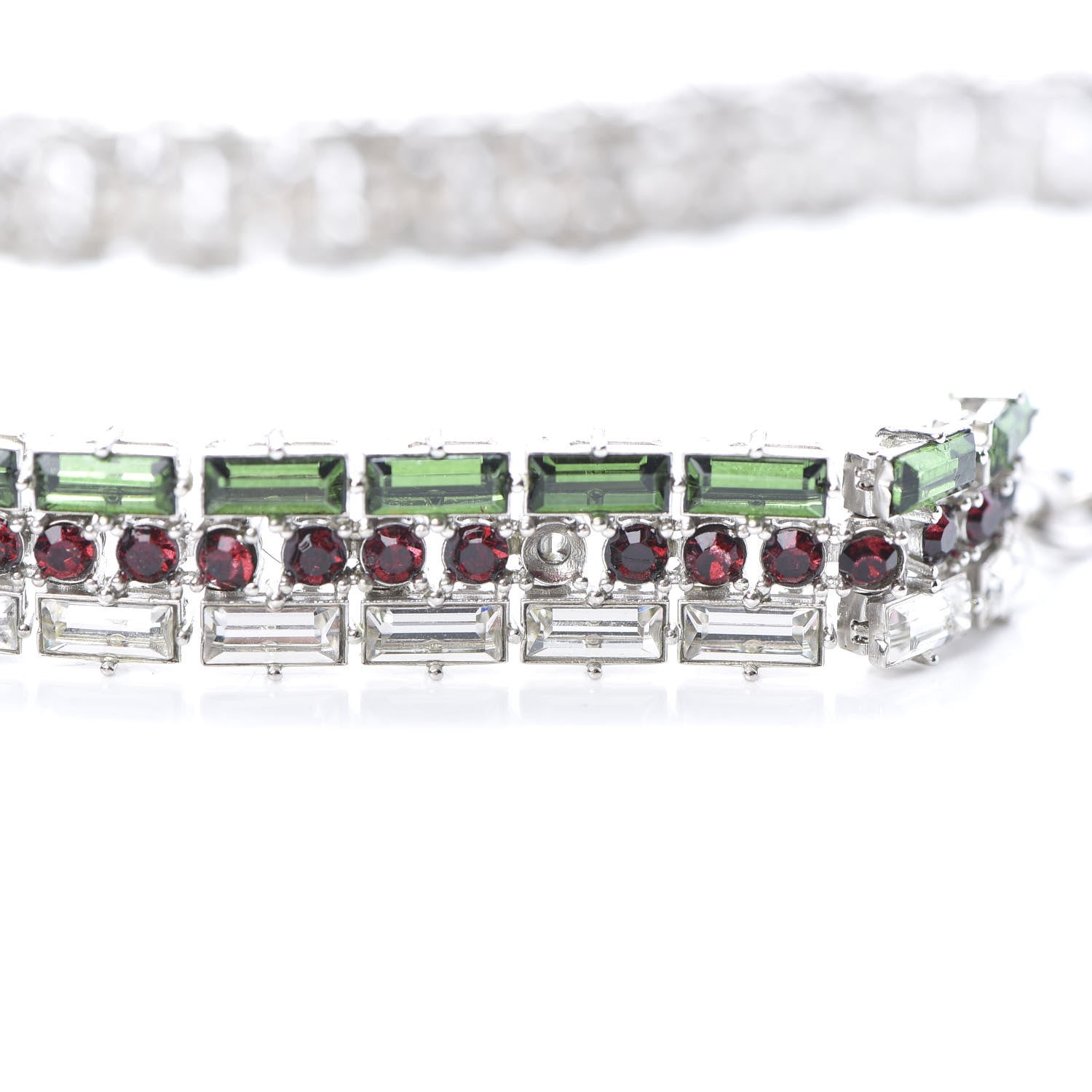 Gucci Crystal Embellished Interlocking G Choker Necklace Multicolor 6 of 7