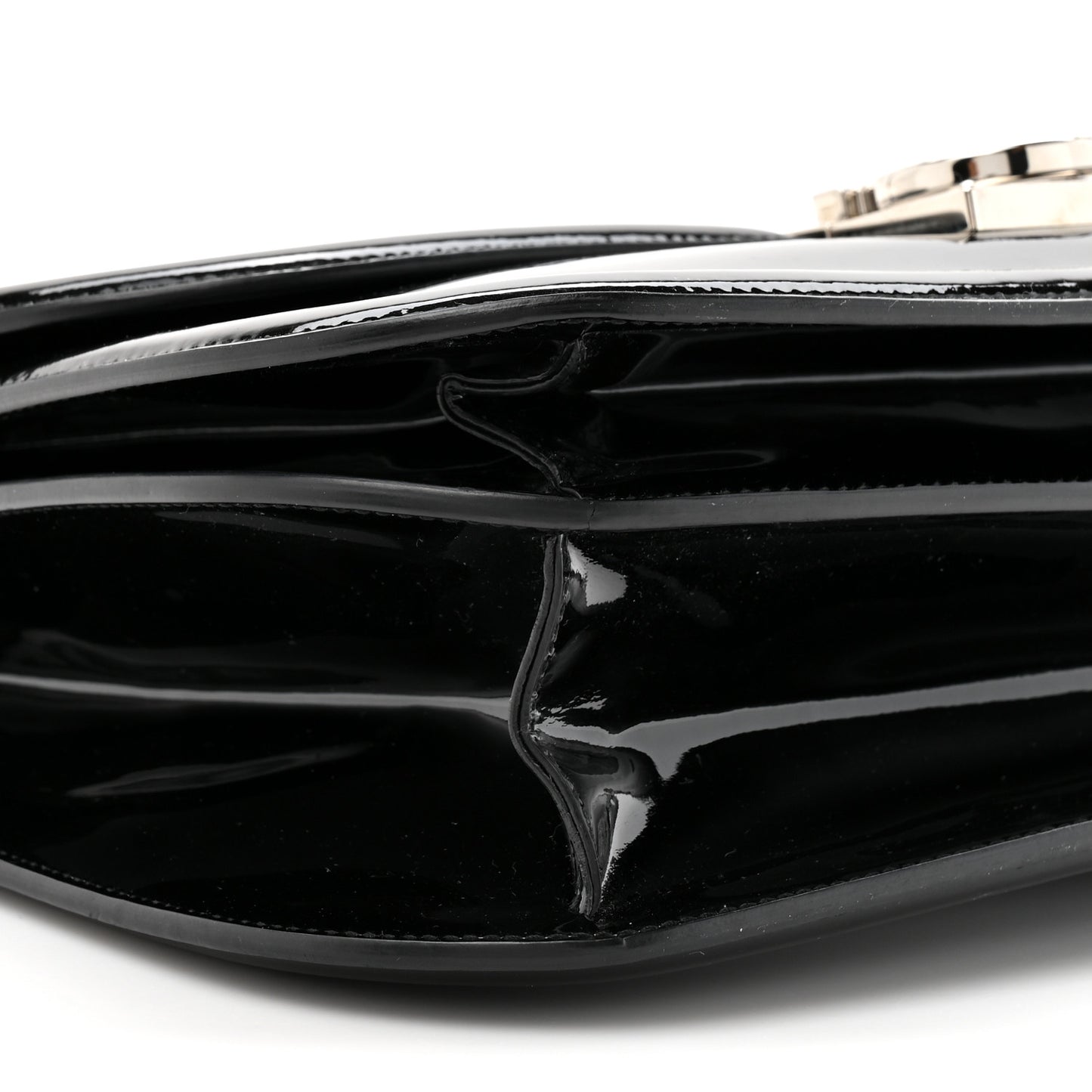 Patent Jody Shoulder Bag Black