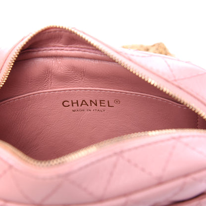 Chanel Aged Calfskin Quilted Mini Reissue Camera Case Pink 4 of 10