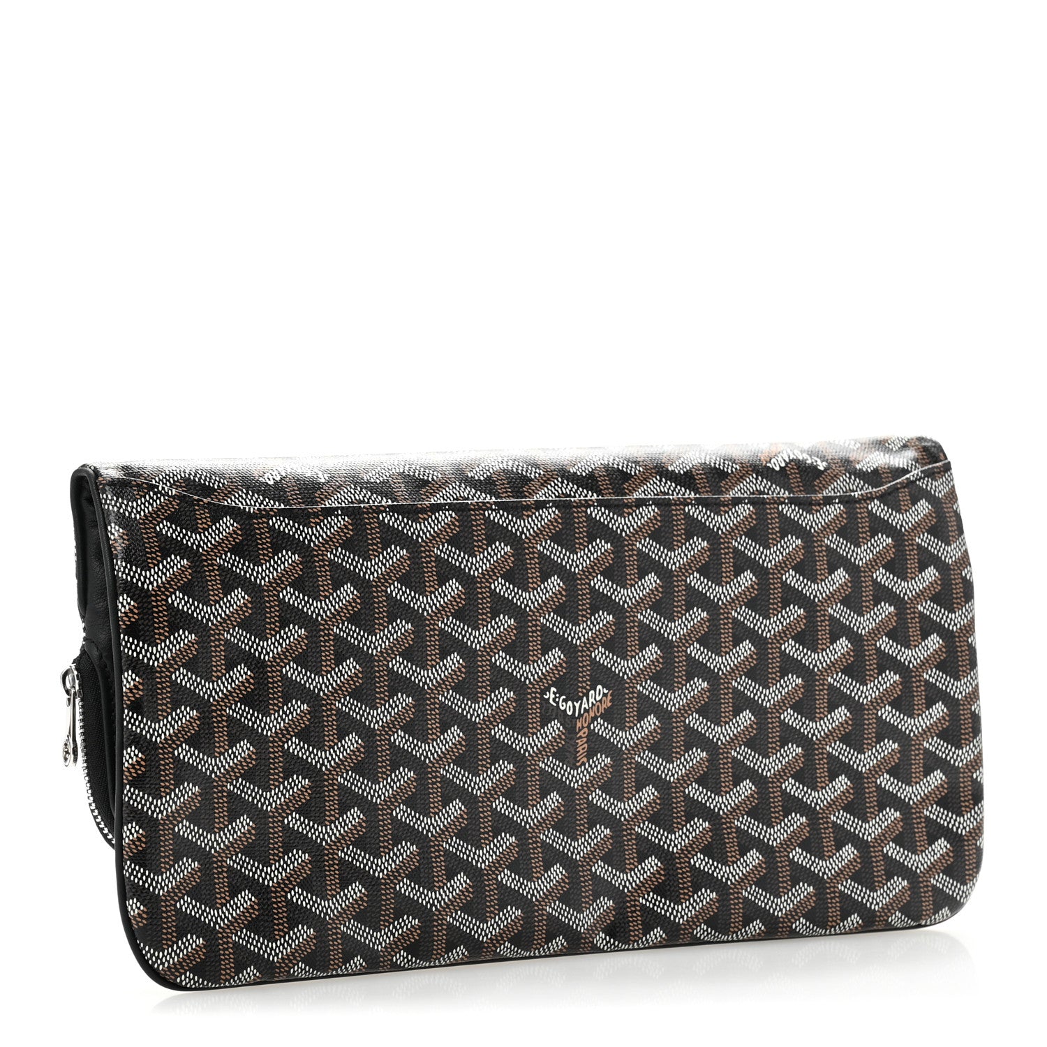 Goyard Goyardine Sainte Marie Soft Clutch Black 3 of 12