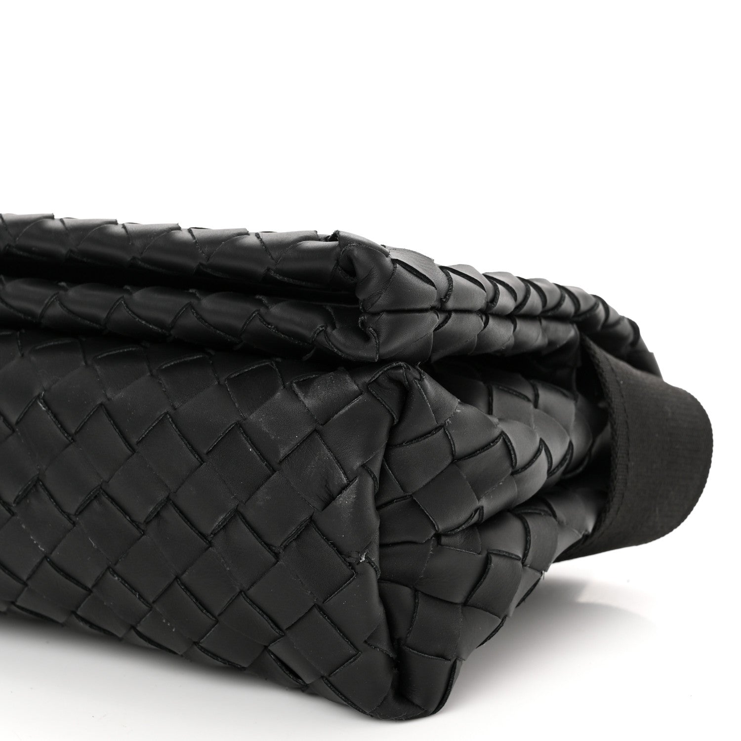 Bottega Veneta Nappa Intrecciato Small Fold Crossbody Messenger Black 8 of 9