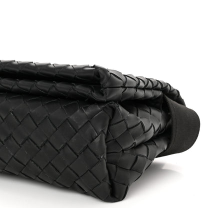 Bottega Veneta Nappa Intrecciato Small Fold Crossbody Messenger Black 8 of 9