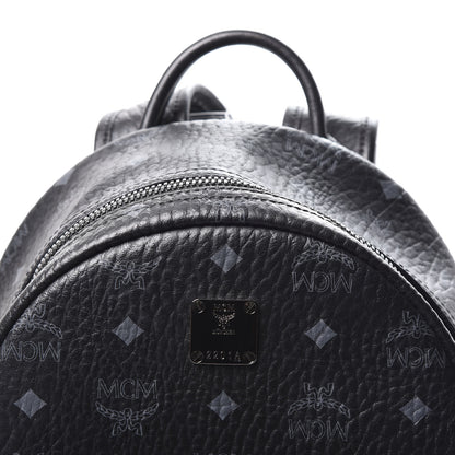MCM Visetos Small Side Stud Stark Backpack Black 11 of 11